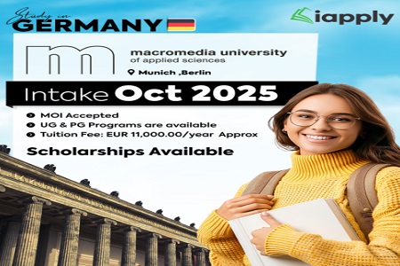 Study in Germany  Apply to Macromedia University for Oct 2025 Intake! 